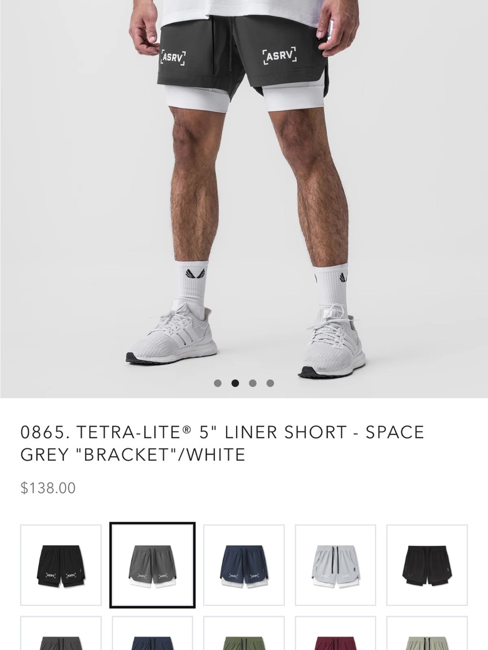 ASRV Tetra-lite “bracket”  reflective short space gray xl - Picture 4 of 4